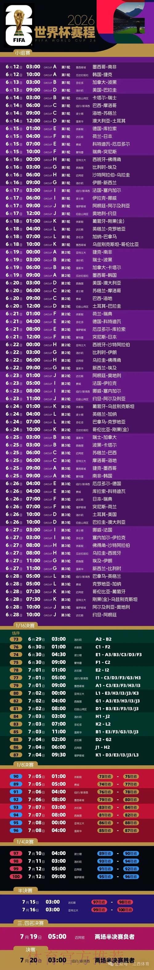 2026世界杯盛大开幕暨赛程展望 2026世界杯盛大开幕暨赛程展望